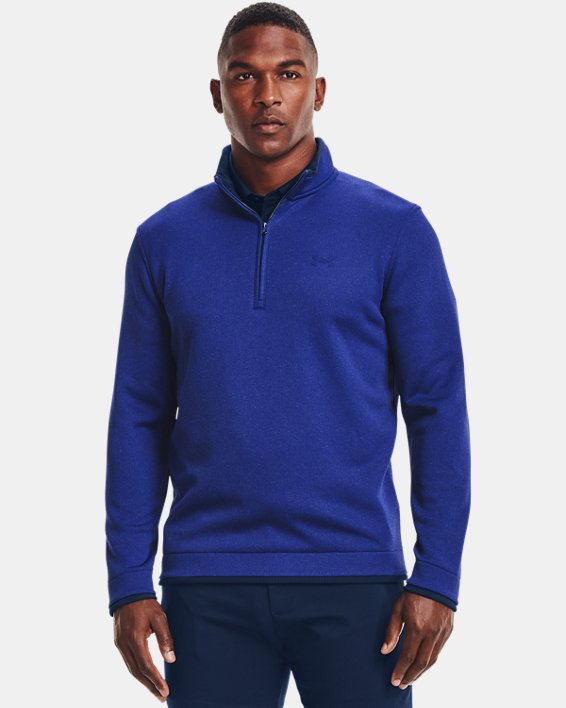 Maillot UA Storm SweaterFleece ½ Zip pour hommes, Blue, pdpMainDesktop image number 0
